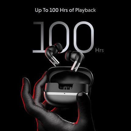boAt Airdopes Ultra Pro (2025 Launch), 100Hrs Battery, Dual Pairing, Spatial Audio,App Support, Fast Charge,4Mics ENx, v5.3 Bluetooth Earbuds, TWS Ear Buds Wireless Earphones with mic (Gunmetal Black) 