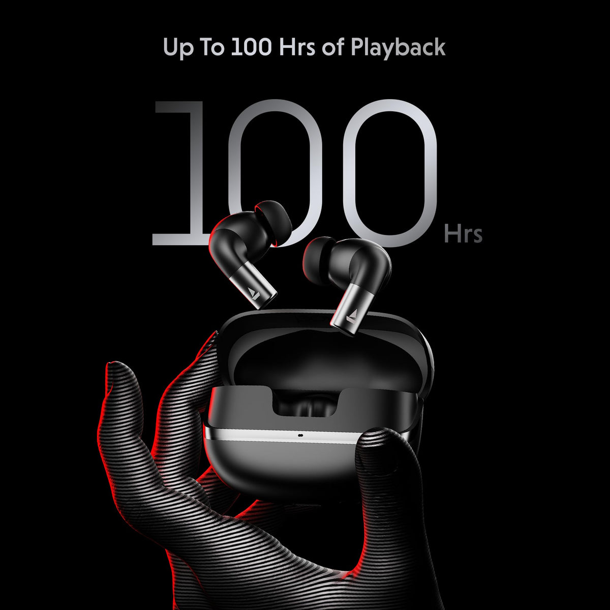 boAt Airdopes Ultra Pro (2025 Launch), 100Hrs Battery, Dual Pairing, Spatial Audio,App Support, Fast Charge,4Mics ENx, v5.3 Bluetooth Earbuds, TWS Ear Buds Wireless Earphones with mic (Gunmetal Black) 