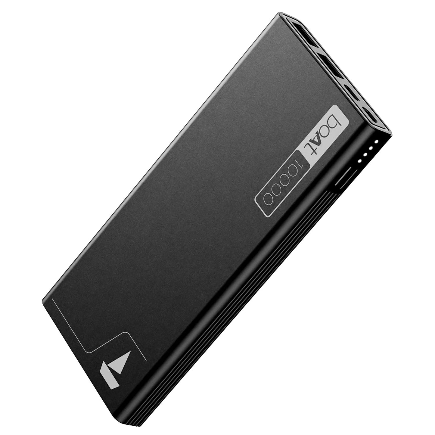 boAt Energyshroom PB300 Powerbank with 10000mAh Battery, 22.5w Fast Charging, 12-Layer Smart IC Protection, LED Indicators and Aluminum Alloy Casing(Carbon Black) 