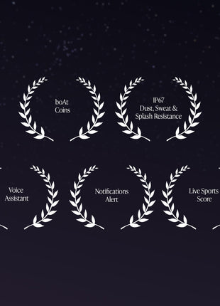 boAt Enigma Gem Women's Luxury Smart Watch w/ 1.19” (3.02cm) AMOLED Display, Emergency SOS Live Location Sharing, Watch Face Studio, QR Tray, BT Calling, 700+ Active Mode, HR & SpO2 (Rose Gold) 