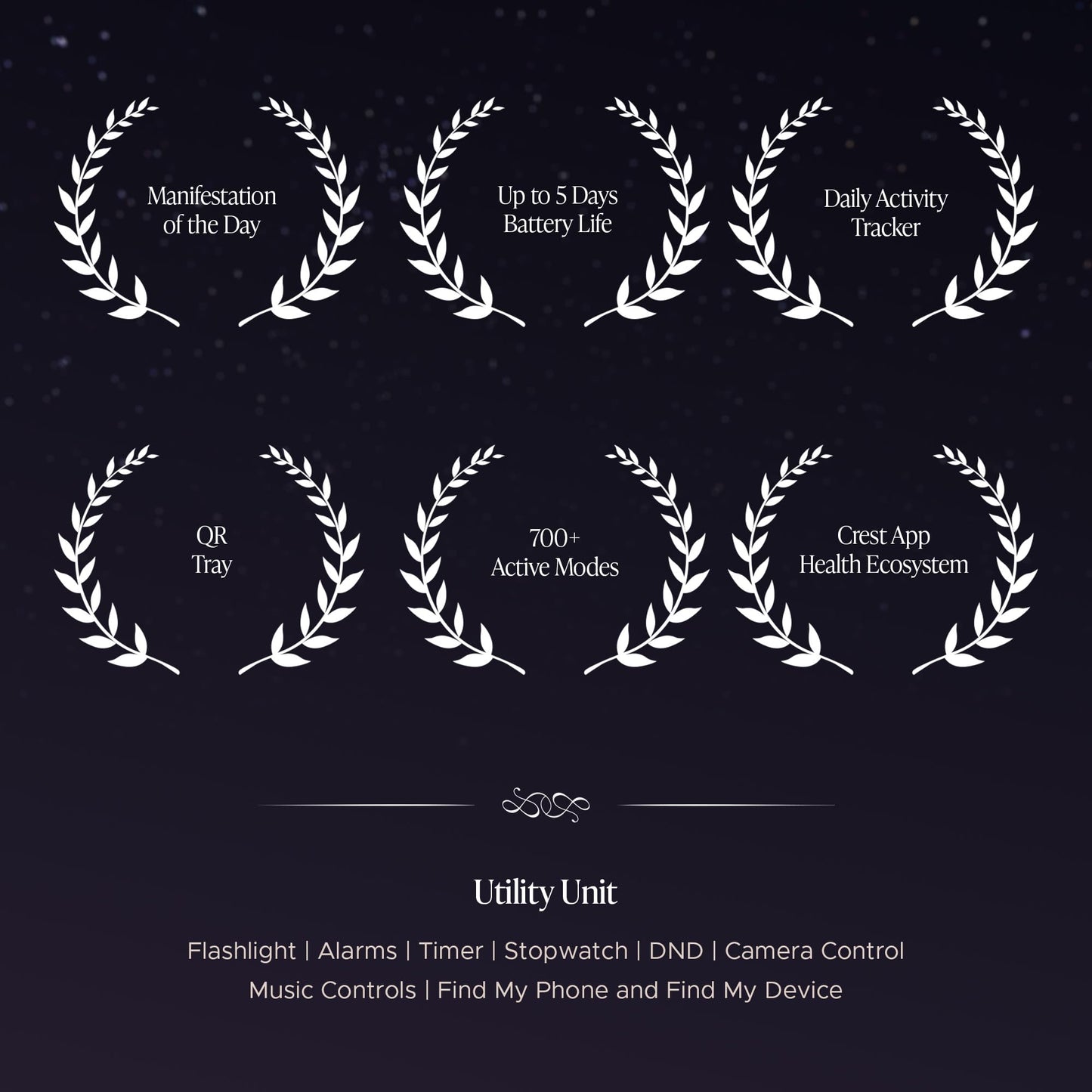 boAt Enigma Gem Women's Luxury Smart Watch w/ 1.19” (3.02cm) AMOLED Display, Emergency SOS Live Location Sharing, Watch Face Studio, QR Tray, BT Calling, 700+ Active Mode, HR & SpO2 (Rose Gold) 