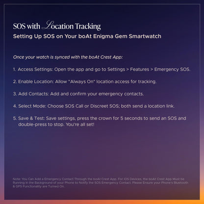 boAt Enigma Gem Women's Luxury Smart Watch w/ 1.19” (3.02cm) AMOLED Display, Emergency SOS Live Location Sharing, Watch Face Studio, QR Tray, BT Calling, 700+ Active Mode, HR & SpO2 (Rose Gold) 