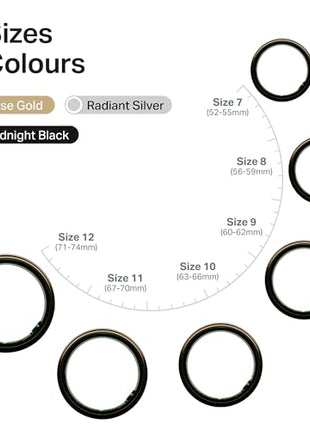 boAt New Launch SmartRing Active Plus, Auto Heart Rate, Sleep, SpO2, Stress & Skin Temperature Monitor, Stainless-Steel Build, Lightweight, 30-Days Battery, Magnetic Charging Case(8, Rose Gold) 