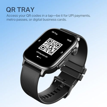 boAt New Launch Storm Infinity Max, 20 Days Maximum Battery, Biggest Battery Capacity Ever! 2.01" (5.1cm) Display, Functional Crown, AI Nudges, BT Calling, Smart Watch for Men & Women (Black) 