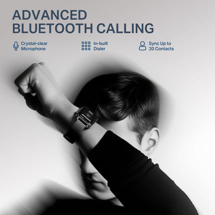 boAt New Launch Storm Infinity Max, 20 Days Maximum Battery, Biggest Battery Capacity Ever! 2.01" (5.1cm) Display, Functional Crown, AI Nudges, BT Calling, Smart Watch for Men & Women (Black) 