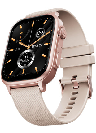 boAt New Launch Storm Infinity Max, 20 Days Maximum Battery, Biggest Battery Capacity Ever! 2.01" (5.1cm) Display, Functional Crown, AI Nudges, BT Calling, Smart Watch for Men & Women (Pink) 