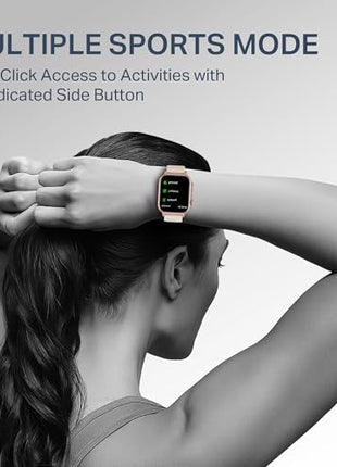 boAt New Launch Storm Infinity Max, 20 Days Maximum Battery, Biggest Battery Capacity Ever! 2.01" (5.1cm) Display, Functional Crown, AI Nudges, BT Calling, Smart Watch for Men & Women (Pink) 