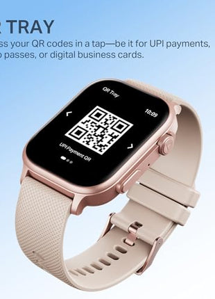 boAt New Launch Storm Infinity Max, 20 Days Maximum Battery, Biggest Battery Capacity Ever! 2.01" (5.1cm) Display, Functional Crown, AI Nudges, BT Calling, Smart Watch for Men & Women (Pink) 