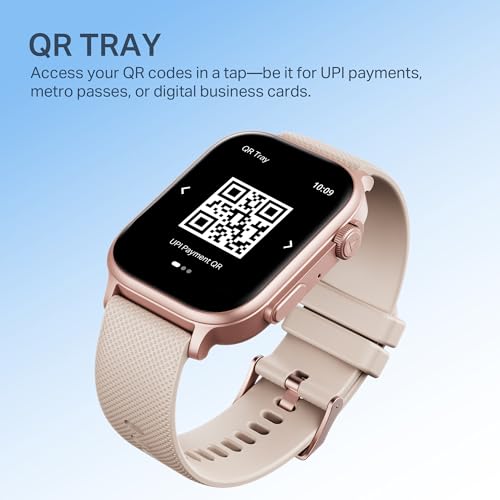 boAt New Launch Storm Infinity Max, 20 Days Maximum Battery, Biggest Battery Capacity Ever! 2.01" (5.1cm) Display, Functional Crown, AI Nudges, BT Calling, Smart Watch for Men & Women (Pink) 