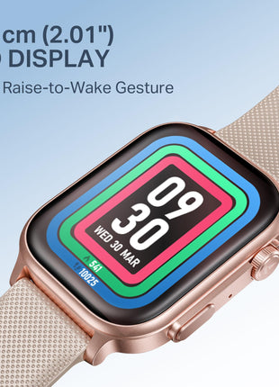 boAt New Launch Storm Infinity Max, 20 Days Maximum Battery, Biggest Battery Capacity Ever! 2.01" (5.1cm) Display, Functional Crown, AI Nudges, BT Calling, Smart Watch for Men & Women (Pink) 