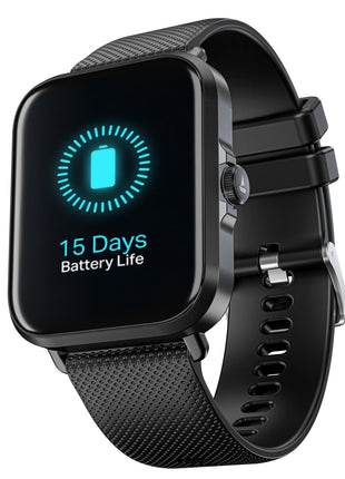 boAt New Launch Storm Infinity w/15 Days Extensive Battery fueled by Huge 550mAh Battery, Fast Charge, 1.83”(4.65cm)HD Display, Functional Crown, BT Calling, Smart watch for Men & Women (Active Black) 