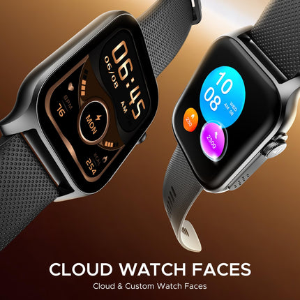 boAt New Launch Ultima Ember Smartwatch w/ 1.96” (4.97 cm) AMOLED Display, Personalized Fitness Nudges, Functional Crown, 100+ Sports Modes, Custom Watch Faces (Bold Black) 