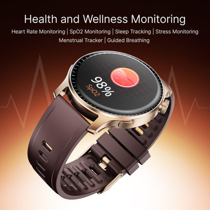 boAt New Launch Ultima Ember Smartwatch w/ 1.96" (4.97 cm) AMOLED Display, Personalized Fitness Nudges, Functional Crown, 100+ Sports Modes, Custom Watch Faces (Royal Berry), Burgundy 