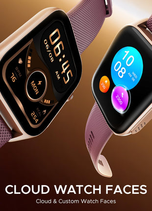 boAt New Launch Ultima Ember Smartwatch w/ 1.96" (4.97 cm) AMOLED Display, Personalized Fitness Nudges, Functional Crown, 100+ Sports Modes, Custom Watch Faces (Royal Berry), Burgundy 