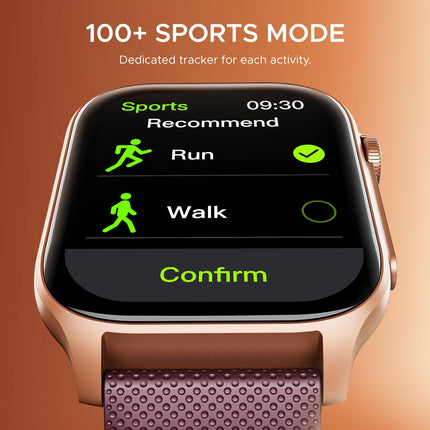 boAt New Launch Ultima Ember Smartwatch w/ 1.96" (4.97 cm) AMOLED Display, Personalized Fitness Nudges, Functional Crown, 100+ Sports Modes, Custom Watch Faces (Royal Berry), Burgundy 