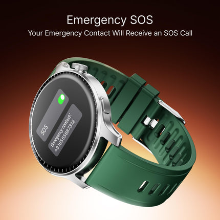 boAt New Launch Ultima Prime smartwatch with 1.43” AMOLED Display, Personalized Fitness Nudges, Functional Crown,100+ Sports Modes, Watch Face Studio (Forest Green) 