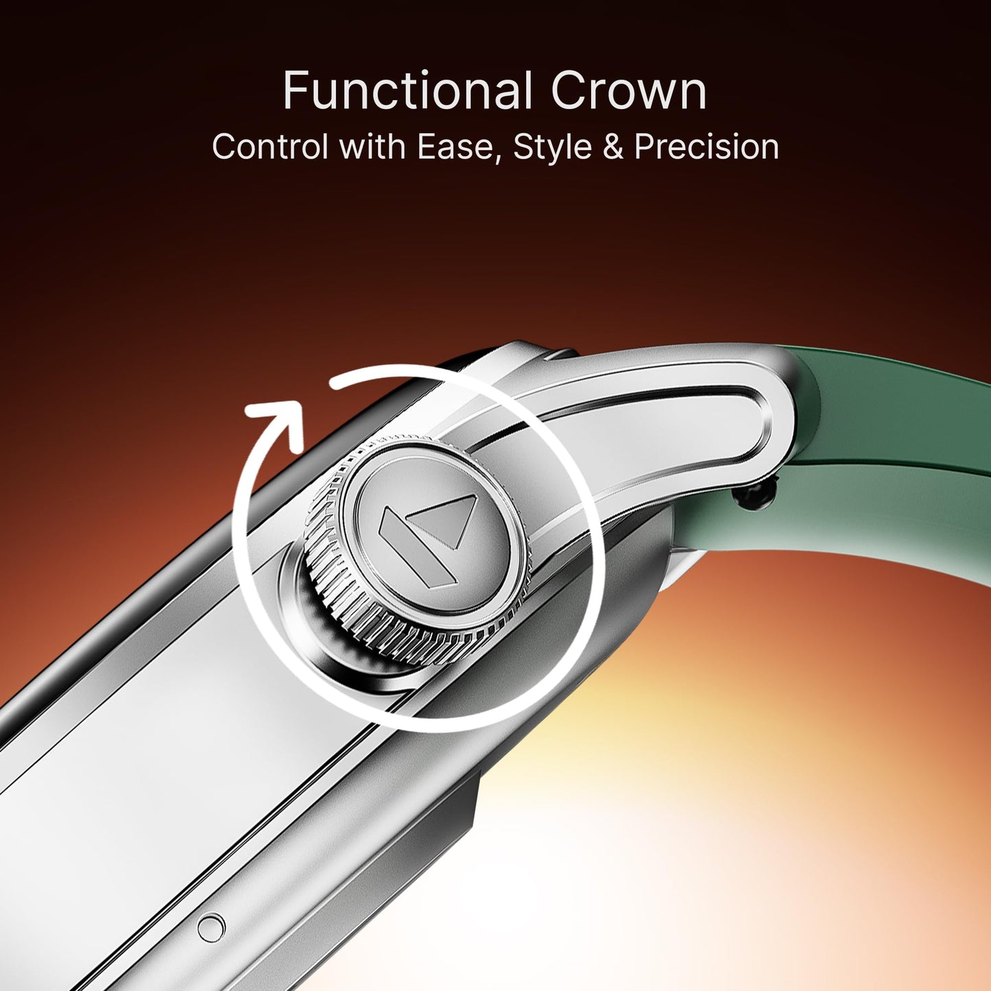 boAt New Launch Ultima Prime smartwatch with 1.43” AMOLED Display, Personalized Fitness Nudges, Functional Crown,100+ Sports Modes, Watch Face Studio (Forest Green) 