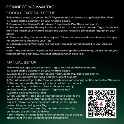 boAt Tag Bluetooth Item Finder for Android Devices, Google Find Hub App Support, 80dB Alarm, Additional Battery, 1 Year Battery (Black) 