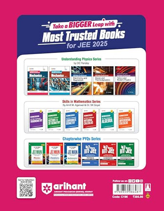 Arihant 15 Practice Sets for JEE Main 2025 | With 1125 Most Probable Questions for Practice, Study Tactics to help Conceptual Learning | CBSE Board | PYQs | Mock Test | Time Saver Tips in Maths, Physics, Chemistry | 24/7 Doubt Solver for Exam 2025 (Englis 