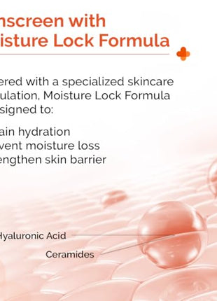 The Derma Co 1% Hyaluronic Sunscreen Hydrating Gel SPF 50 PA++++ | For Dry, Sensitive Skin | Lightweight Texture | No White Cast | UVA/UVB, Broad Spectrum Protection & Blue Light Protection | Non- Comedogenic | Clinically Tested - (In -Vivo) | Tan Protect 