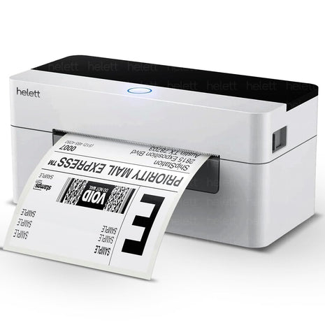 helett® H30C USB Direct Thermal 4×6 Shipping Label Printer(Barcode) Adjustable Label Size|203DPI Resolution|152mm/s Printing Speed Compatible with Windows,Mac,Linux Chrome OS|White(1Year Warranty) 