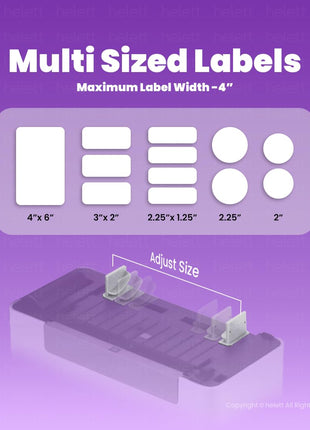 helett® H30C USB Direct Thermal 4×6 Shipping Label Printer(Barcode) Adjustable Label Size|203DPI Resolution|152mm/s Printing Speed Compatible with Windows,Mac,Linux Chrome OS|White(1Year Warranty) 