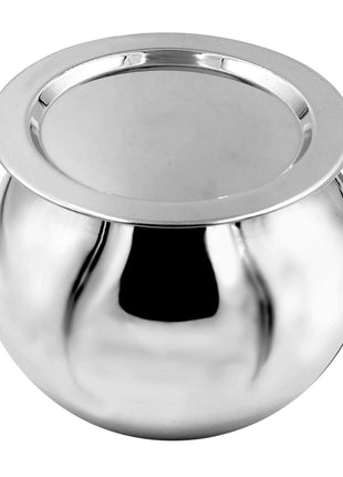 iBELL 1 kilogram Premium Stainless Steel Steam Pot, Thermal Rice Cooker, Induction Based Pot with Rubber Gasket 