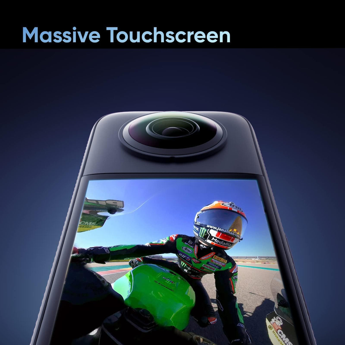 insta360 X3 Action Camera, 1/2" Sensor, 5.7K 360 Capture, Optical Zoom 3X, 72 MP 360 Photo, 4K Single Lens Mode, Black 