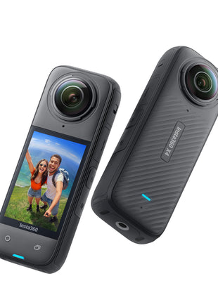 insta360 X4-8K Waterproof 360 Optical Zoom Action Camera, 4K Wide-Angle Video, Removable Lens Guards, 135 Min Battery Life, Ai Editing, Stabilization, for Sports, Travel, Outdoor, Black 
