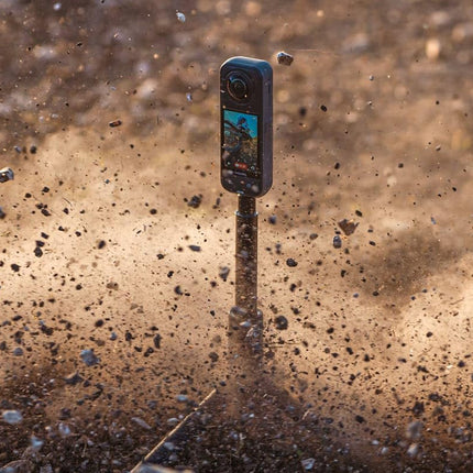 insta360 X5 Essentials Bundle - Waterproof 8K 360° Action Camera, Leading Low Light, Invisible Selfie Stick Effect, Rugged and Replaceable Lens, 3-Hour Battery, Built-in Wind Guard, Stabilization 