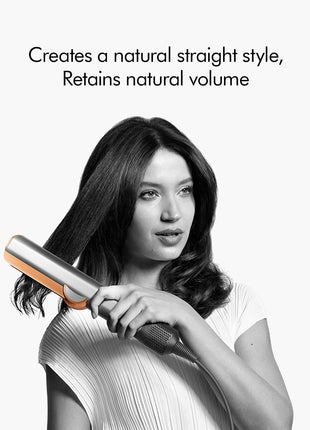 Dyson Airstrait™ Straightener| Wet to Dry Straightener| No Heat Damage| 2 in 1 Straightening| Saves Time| Natural Straight Look|Uses Air| No Hot Plates| Dry & Straighten| Volumunious & Shiny Hair | 3 Modes| Travel Friendly|Intelligent Heat Control| 2 Year 