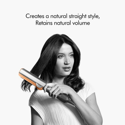 Dyson Airstrait™ Straightener| Wet to Dry Straightener| No Heat Damage| 2 in 1 Straightening| Saves Time| Natural Straight Look|Uses Air| No Hot Plates| Dry & Straighten| Volumunious & Shiny Hair | 3 Modes| Travel Friendly|Intelligent Heat Control| 2 Year 
