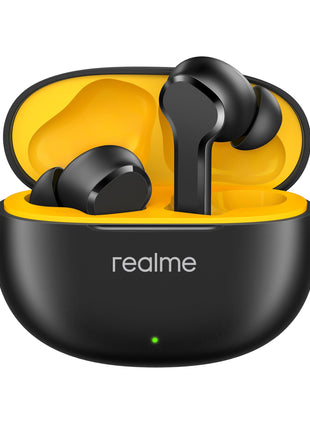 realme Buds T110 Bluetooth Truly Wireless in Ear Earbuds with mic, AI ENC for Calls, Google Fast Pair, 38 Hours Total Playback with Fast Charging and Low Latency Gaming Mode (Punk Black) 