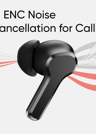 realme Buds T110 Bluetooth Truly Wireless in Ear Earbuds with mic, AI ENC for Calls, Google Fast Pair, 38 Hours Total Playback with Fast Charging and Low Latency Gaming Mode (Punk Black) 