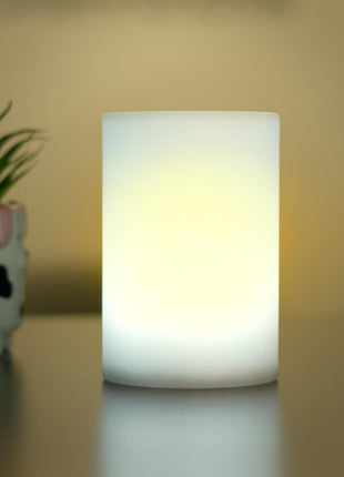 ro:sha Rosha Prisma Wireless ABS Plastic LED Table Lamps | Upto 8-10 Hrs 2200mAh Rechargeable Batteries | Button Control | 16 RGB Colors (Transparent) 