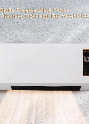 𝓓rumstone (𝟏𝟔 𝐘𝐄𝐀𝐑 𝐖𝐀𝐑𝐑𝐀𝐍𝐓𝐘) Indoor Wall Heater 1500W – Quiet Operation, 8H Timer, Air Conditioner Function, Perfect for Bedroom & Home Heating & Cooling Compact & Stylish 