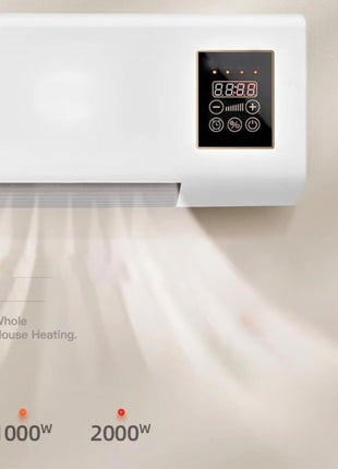 𝓓rumstone (𝟏𝟔 𝐘𝐄𝐀𝐑 𝐖𝐀𝐑𝐑𝐀𝐍𝐓𝐘) Indoor Wall Heater 1500W – Quiet Operation, 8H Timer, Air Conditioner Function, Perfect for Bedroom & Home Heating & Cooling Compact & Stylish 