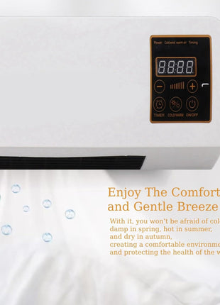 𝓓rumstone (𝟏𝟔 𝐘𝐄𝐀𝐑 𝐖𝐀𝐑𝐑𝐀𝐍𝐓𝐘) Indoor Wall Heater 1500W – Quiet Operation, 8H Timer, Air Conditioner Function, Perfect for Bedroom & Home Heating & Cooling Compact & Stylish 