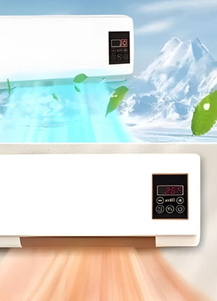 𝓓rumstone (𝟏𝟔 𝐘𝐄𝐀𝐑 𝐖𝐀𝐑𝐑𝐀𝐍𝐓𝐘) Indoor Wall Heater 1500W – Quiet Operation, 8H Timer, Air Conditioner Function, Perfect for Bedroom & Home Heating & Cooling Compact & Stylish 