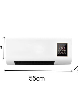 𝓓rumstone (𝟏𝟔 𝐘𝐄𝐀𝐑 𝐖𝐀𝐑𝐑𝐀𝐍𝐓𝐘) Indoor Wall Heater 1500W – Quiet Operation, 8H Timer, Air Conditioner Function, Perfect for Bedroom & Home Heating & Cooling Compact & Stylish 