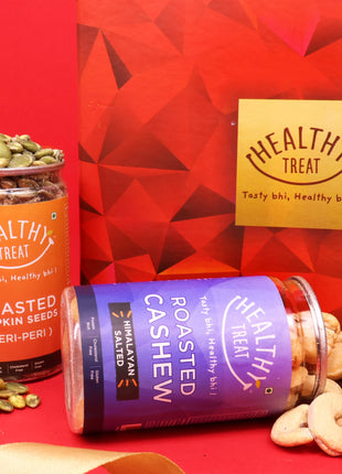 Healthy Treat Royal Treat Holi Gift Hamper | Festival Gifting | Holi Gift | Holi Gifts For Family and Friends | Birthday, Anniversary Gift's | Wedding Gifts | Healthy Gourmet Hamper | Healthy Roasted Snacks, Dry Fruit Gift Box | Wholesome Corporate Giftin 