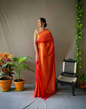 Pure Kanjeevaram Silk #2 Red Saris & Lehengas